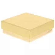 8x8x3cm cardboard Fancy jewelry box for jewellery set - Gold x1