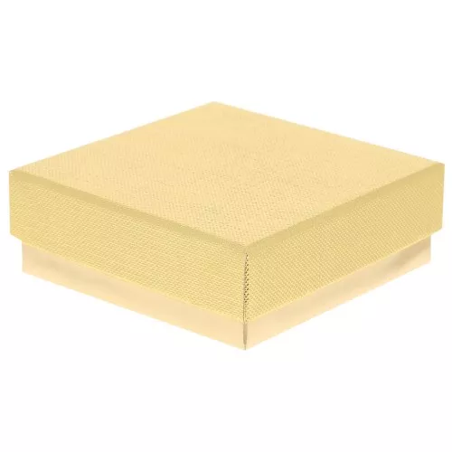 8x8x3cm cardboard Fancy jewelry box for jewellery set - Gold x1