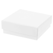 8x8x3cm cardboard Fancy jewelry box for jewellery set - White x1|raw }}