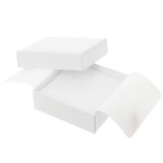 8x8x3cm cardboard Fancy jewelry box for jewellery set - White x1