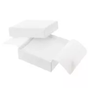 8x8x3cm cardboard Fancy jewelry box for jewellery set - White x1