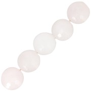 Beads Faceted round beads 10 mm Quartz Rose x5|raw }}
