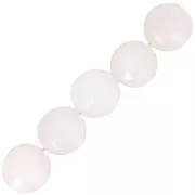 Beads Faceted round beads 10 mm Quartz Rose x5