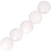 Beads Faceted round beads  8 mm Quartz Rose x10|raw }}