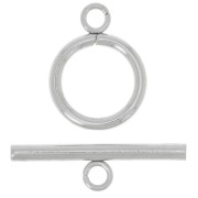 304L stainless steel T clasp for 14mm bracelet or necklace x1|raw }}