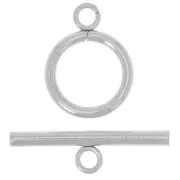 304L stainless steel T clasp for 14mm bracelet or necklace x1
