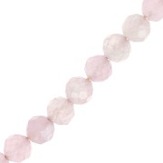 Beads Faceted round beads  4 mm Quartz Rose x20