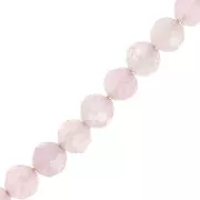 Beads Faceted round beads  4 mm Quartz Rose x20