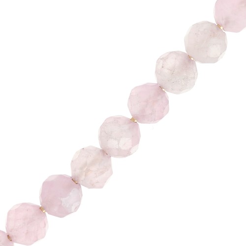 Beads Faceted round beads  4 mm Quartz Rose x20