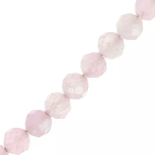 Beads Faceted round beads 4 mm Quartz Rose x20