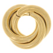 13mm 304L stainless steel Spacer 3 interlaced rings - Gold x1|raw }}