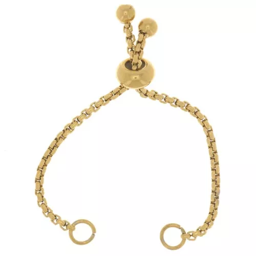 80mm 304L stainless steel adjustable chain clasp - gold x1