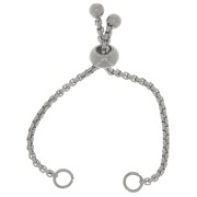 80mm 304L stainless steel adjustable chain clasp x1