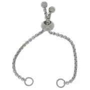 80mm 304L stainless steel adjustable chain clasp x1
