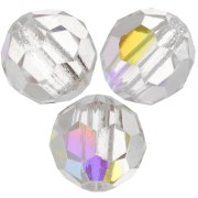 6mm Preciosa Crystal Rounds - Crystal AB x6|raw }}