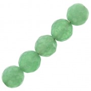 Beads Faceted round beads  6 mm Green Aventurine x15|raw }}