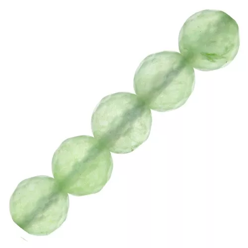 Beads Faceted round beads 4 mm Green Aventurine x20