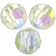 6mm Preciosa Crystal Rounds - Chrysolite AB x6