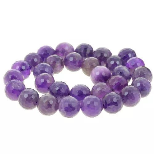 Bead Faceted round bead 12 mm Amethyste x1
