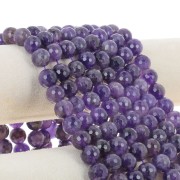Bead Faceted round bead 12 mm Amethyste x1