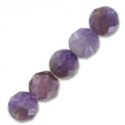Beads Faceted round beads  6 mm Amethyste x15|raw }}