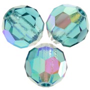 6mm Preciosa Crystal Rounds - Indicolite AB x6|raw }}
