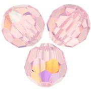 6mm Preciosa Crystal Rounds - Pink Sapphire AB x6