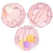 6mm Preciosa Crystal Rounds - Pink Sapphire AB x6