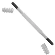 Double-headed hand chuck - Manual drilling tool with 4 interchangeable heads