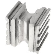 6x6cm Bending thimble - Slotted thimble in steel x1