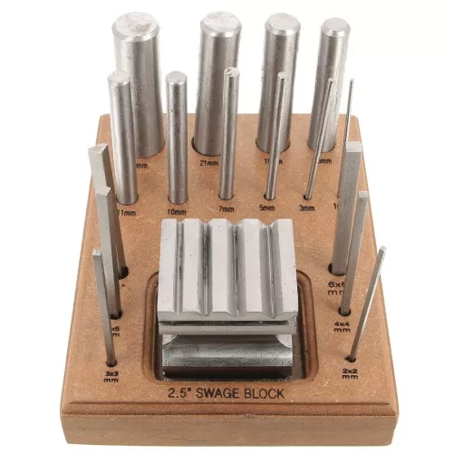 Cambering die set - 16 bouterolles and one grooved die