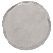 17cm Suede leather engraving cushion round - Grey x1