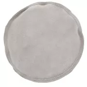 17cm Suede leather engraving cushion round - Grey x1
