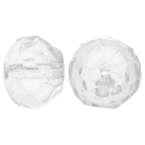 Donuts 8.5x6 mm Crystal x25