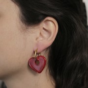 21mm 304L stainless steel round leverback earrings - 2.5mm wire - Gold x20