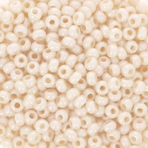 Preciosa Seed Beads 8/0 3 mm - Ivory Pearlescent Sfinx x20g