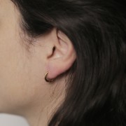 12mm Stainless Steel 304L Round Leverback hoop earrings - 2mm wire x2