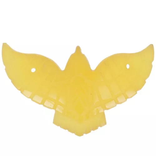 42x24mm Dyed gemstone eagle spacer - Citrine x1