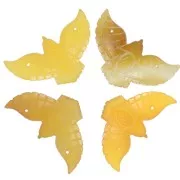 42x24mm Dyed gemstone eagle spacer - Citrine x1