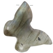 13x18mm butterfly gemstone pendant - Labradorite x1