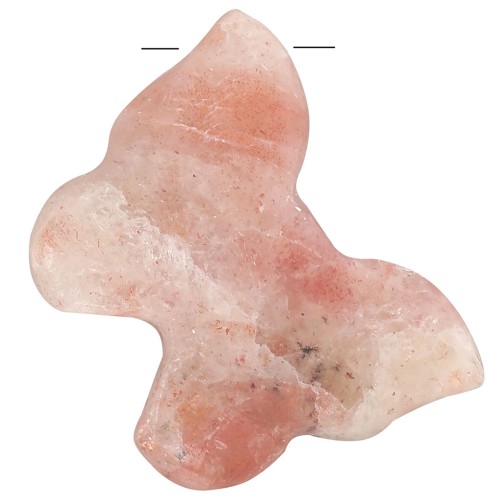 13x18mm butterfly gemstone pendant - Rhodonite x1