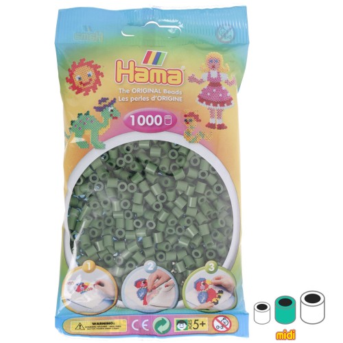 5mm Hama MIDI ironing beads - Forest green (n°102) x1000