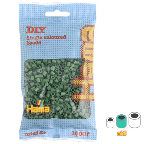5mm Hama MIDI ironing beads - Forest green (n°102) x1000