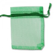 Mini Organza pouches 70x90mm Green x20|raw }}