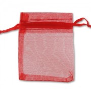Mini Organza pouches 70x90mm Red x20|raw }}