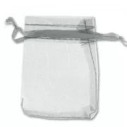 Mini Organza pouches 70x90mm Grey x20