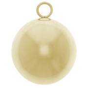 20mm Stainless steel 316L pregnancy bola pendant - Gold x1