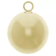 20mm Stainless steel 316L pregnancy bola pendant - Gold x1