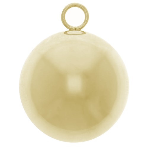 20mm Stainless steel 316L pregnancy bola pendant - Gold x1