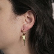 28x10mm Heart pendant - Fine Gold Plated x1